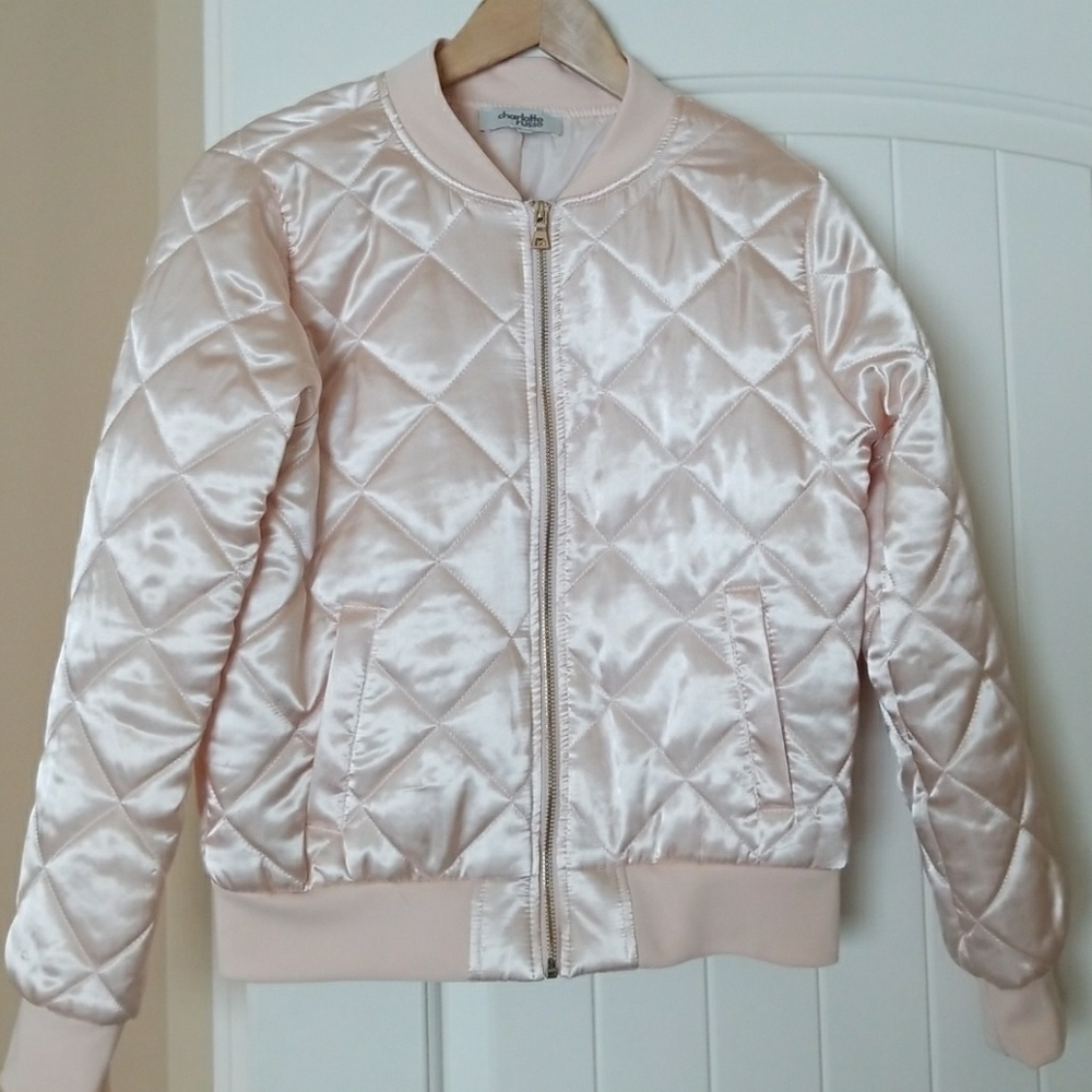 Adorable pink bomber
